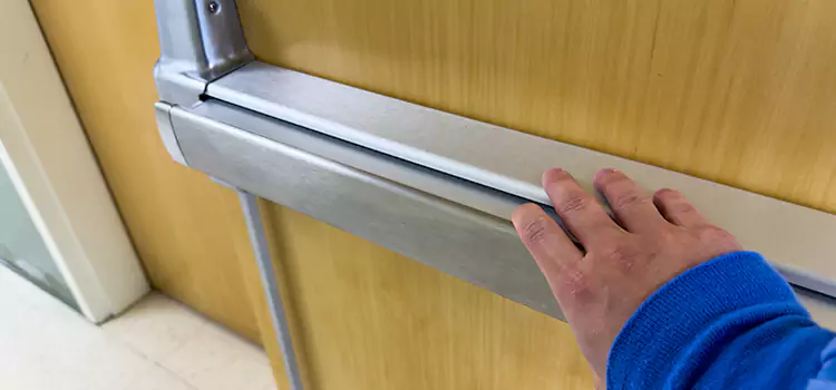 Installing a Push Bar on a Door Monterey
